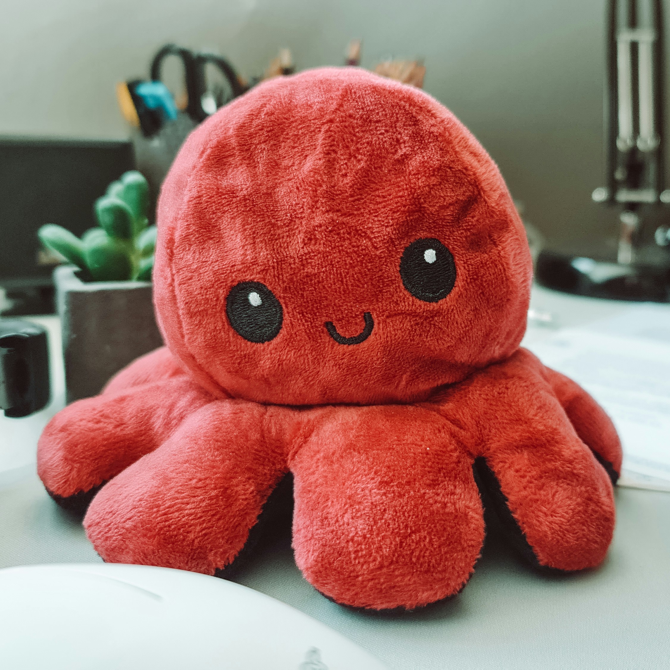 Cute plush toy representing a Labubu-like character